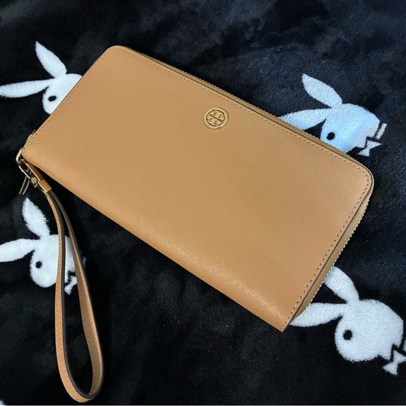 Tory Burch Camel Wristlet Clutch - Picture 2 of 3